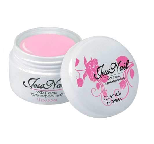 Гель однофазный Jess nail, Candi rose, 15ml Гель однофазный Jess nail, Candi rose, 15ml