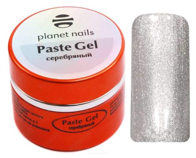 Гель-паста Planet nails, silver, 5ml