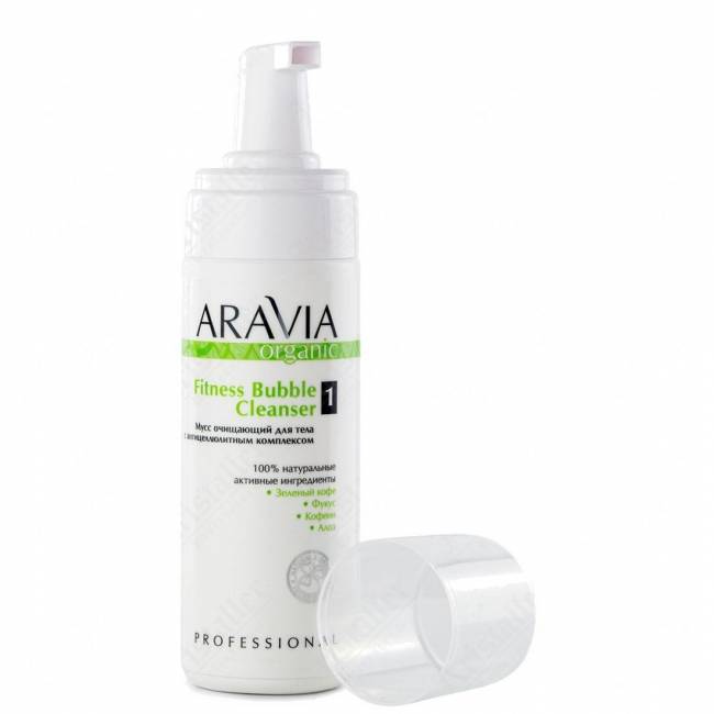 Мусс для тела антицеллюлитный Aravia Organic Fitness Bubble Cleanser Мусс для тела антицеллюлитный Aravia Organic Fitness Bubble Cleanser