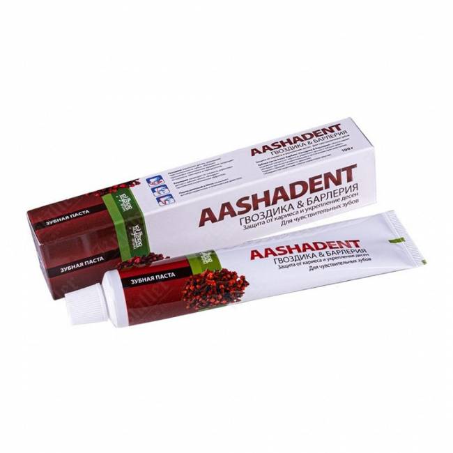 Зубная паста гвоздика и барлерия, Aasha Herbals Зубная паста гвоздика и барлерия, Aasha Herbals