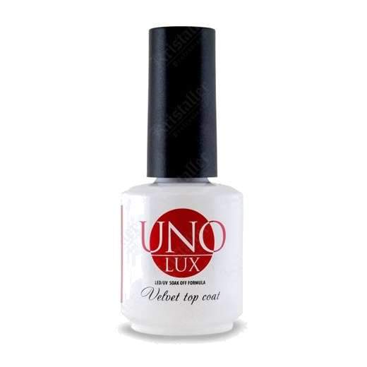 Топ для гель-лака с бархатным эффектом Uno Lux Velvet Top Coat Топ для гель-лака с бархатным эффектом Uno Lux Velvet Top Coat